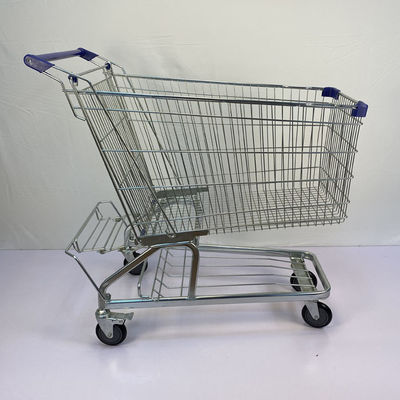 ซื้อ รถเข็นช้อปปิ้งร้านขายของชำเคลือบผง 240L เหล็กคาร์บอน Q195 รถเข็นขายปลีก online manufacture