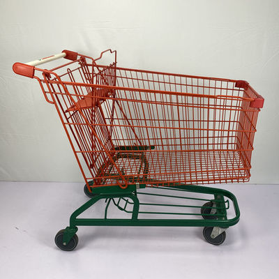ซื้อ 210L รถเข็นคลังสินค้าประเภทเยอรมันสีแดงและสีเขียวพร้อมล้อ PU 5 นิ้ว online manufacture