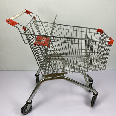 ซื้อ CE 125L รถเข็นช้อปปิ้งซูเปอร์มาร์เก็ตพร้อมตัวเว้นวรรคลวดโลหะ 4 