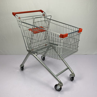 ซื้อ สไตล์ยุโรป 125L Q195 รถเข็นซุปเปอร์มาร์เก็ตเหล็กพร้อมที่นั่งเด็ก online manufacture