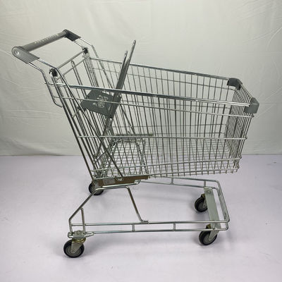 ซื้อ รถเข็นช้อปปิ้งซูเปอร์มาร์เก็ตประเภทออสเตรเลีย 125L รถเข็นขายของชำพร้อมล้อ PU online manufacture