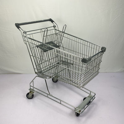ซื้อ รถเข็นช็อปปิ้งโลหะธรรมดา 125 ลิตร รถเข็นขายของชำ ล้อ PU สไตล์ออสเตรเลีย ใบรับรอง CE online manufacture