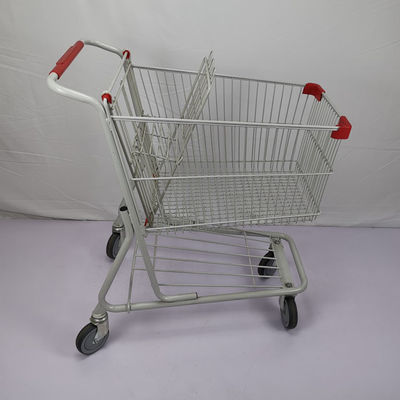 ซื้อ รถเข็นช้อปปิ้งซูเปอร์มาร์เก็ตบูติกเคลือบสีขาว 100 ลิตรพร้อมล้อ Tente TPR online manufacture