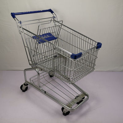 ซื้อ 125L ขนาดปกติซูเปอร์มาร์เก็ตรถเข็นโลหะเคลือบผงคลังสินค้ารถเข็นช้อปปิ้ง online manufacture