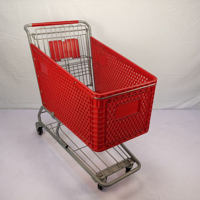 ซื้อ รถเข็นพลาสติกความจุขนาดใหญ่ 175L ใช้พลาสติกรถเข็นซูเปอร์มาร์เก็ตหลายคัน online manufacture