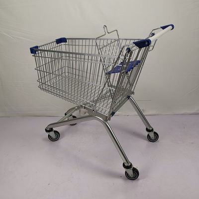 ซื้อ รถเข็นช้อปปิ้งโลหะเคลือบผงสังกะสี 125L รถเข็นซุปเปอร์มาร์เก็ต online manufacture