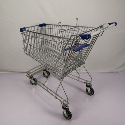 ซื้อ รถเข็นช้อปปิ้งซุปเปอร์มาร์เก็ตขนาด 125 ลิตรแบบธรรมดารถเข็นสังกะสี 4 ล้อ CE online manufacture