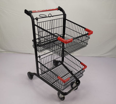 ซื้อ รถเข็นร้านขายของชำแบบพกพาที่ปรับแต่งได้ 60Kgs Loading Capacity Shopping Trolley Cart online manufacture
