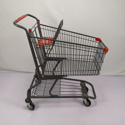 ซื้อ รถเข็นเหล็ก 125L สไตล์อเมริกันพร้อมล้อ PU 4 