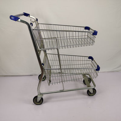 ซื้อ รถเข็นตะกร้าบริการสาธารณะ Q195 รถเข็นตะกร้าเหล็กคู่ online manufacture