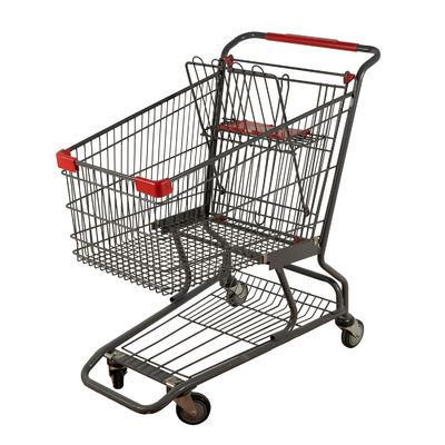 ซื้อ รถเข็นช็อปปิ้งในคลังสินค้าโลหะ 150L รถเข็นขายของชำอเมริกันคลาสสิก online manufacture