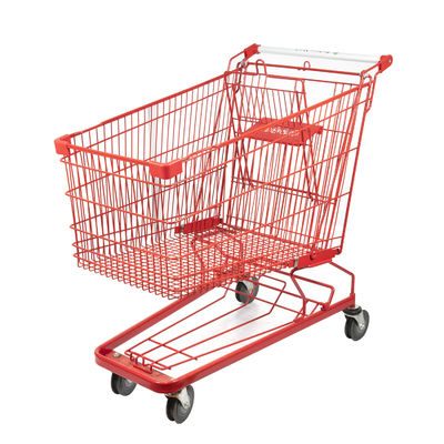 ซื้อ Q195 Steel Metal Market รถเข็นช็อปปิ้ง 210L สีแดง รถเข็นช็อปปิ้งขนาดใหญ่ online manufacture