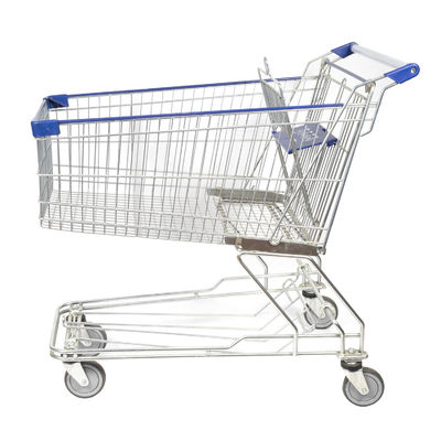 ซื้อ บันไดเลื่อนรถเข็นร้านขายของชำ 180L Asian Steel Shopping Trolley online manufacture