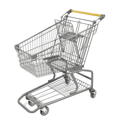 ซื้อ 60L Q195 Steel Steel Shopping Cart รถเข็นช้อปปิ้งค้าปลีกสไตล์อเมริกัน online manufacture