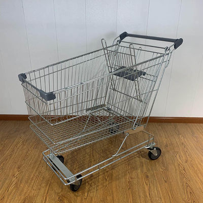 ซื้อ รถกระบะขายของร้านซุปเปอร์มาร์เก็ตสไตล์ออสเตรเลีย 240L พร้อมชิ้นส่วนพลาสติกสีเทา online manufacture
