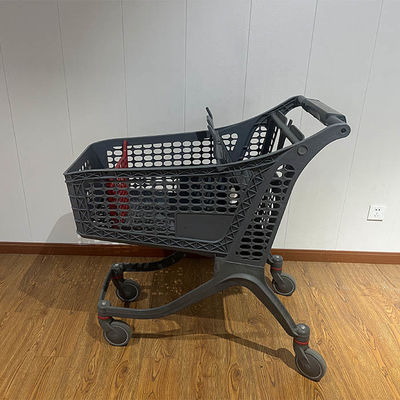 ซื้อ 175L Customized Logo Retail Grocery Store Cart Supermarket Trolley Plastic Shopping Cart online manufacture