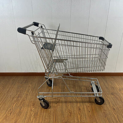 ซื้อ Factory Whosale Australian Style Supermarket Shopping Trolley Hand Push Cart การผลิตออนไลน์